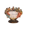 HomeRoots 12" Brown Ivory And Gold Polyresin Decorative Bowl - 4 of 4