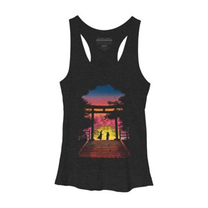Women's Design By Humans As the Sun is Rise, The Battle Begin By Bacht Racerback Tank Top - 1 of 2