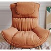 Sapphtopaz Velvet Accent Chair Glider Rocking Chair Upholstered Chairs Leisure Rocking Chairs, Modern Comfy Chair for Bedroom, Living Room - 4 of 4