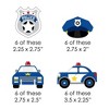 Big Dot of Happiness Calling All Units - Police - DIY Shaped Cop Birthday Party or Baby Shower Cut-Outs - 24 Count - 2 of 4