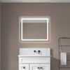Sapphtopaz Rectangle Bathroom Mirror, Wall Mounted Vanity Mirror with Aluminum Frame,Anti-Fog Mirrors Memory, 3 Colors for Bathroom,Over Sink,Bedroom - 2 of 4