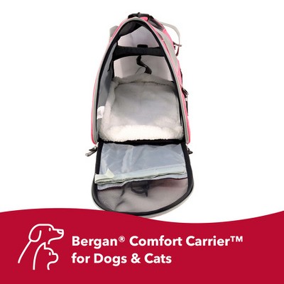 Small Berry and Gray Airline Approved Soft-Sided Pet Carrier