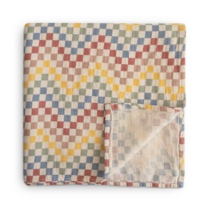 Mushie Organic Cotton Muslin Swaddle Blanket - 1 of 4