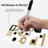 Big Dot of Happiness Tassel Worth The Hassle - Gold - Assorted Graduation Party Gift Tag Labels - To and From Stickers - 12 Sheets - 120 Stickers - 3 of 4