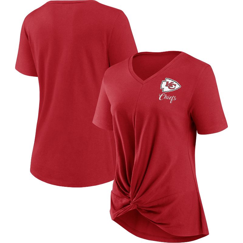 NFL Kansas City Chiefs Women&#39;s Short Sleeve Fashion T-Shirt, 1 of 4