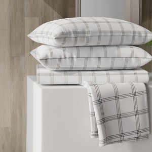 Color Sense Percale Weave Cool & Crisp Cotton Rich Sheet Set - 1 of 4