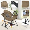 Ainfox Patio Hammock Chair Patio Camping Chair Patio Swing Chair Without Footrest For Indoor Outdoor - 4 of 4