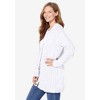 Woman Within Plus Size Cotton Cable Knit Cardigan Sweater - 4 of 4