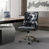 Busiris Height Adjustable Task Chair with Nailhead Trim | Karat Home-TURQUOISE - 2 of 4
