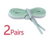 Elerevyo Flat Shoe Laces Color Blocks Athletic Sneakers Shoelaces 2 Pairs - 3 of 4