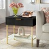 Russo Channel Front End Table with Drawer - Lifestorey - 2 of 4