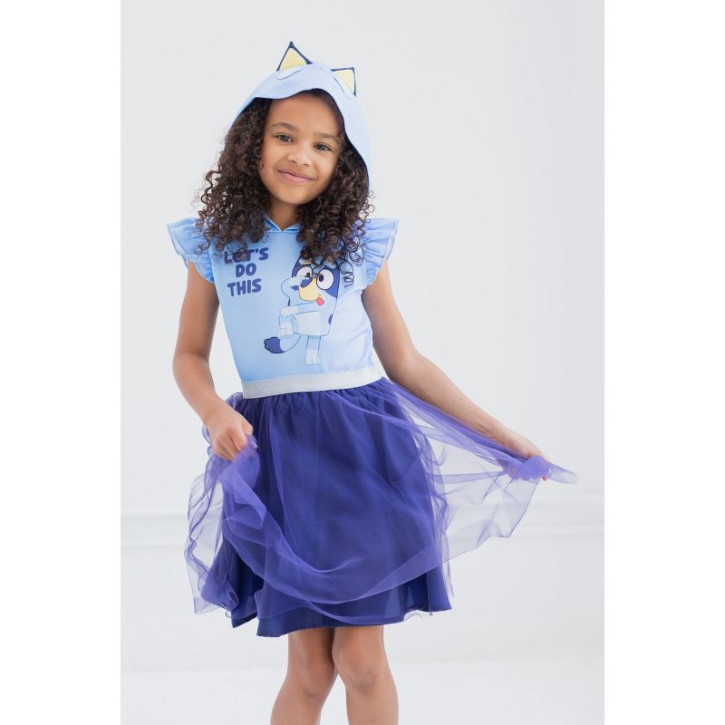 Bluey Girls Mesh Cosplay Dress Little Kid to Big Kid, 3 of 8
