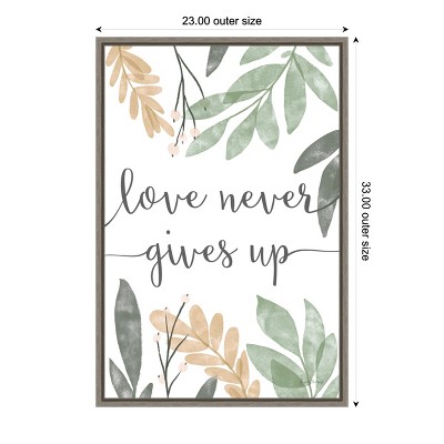Sage Sayings III Distressed Greywash Framed Canvas Wall Art