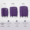 Lyngins 3-Piece Expandable Luggage Set –  20" Carry on Luggage, 24" & 28" Spinner Suitcases, Easy-Access Pockets, Travel-Ready Away Luggage - 2 of 4