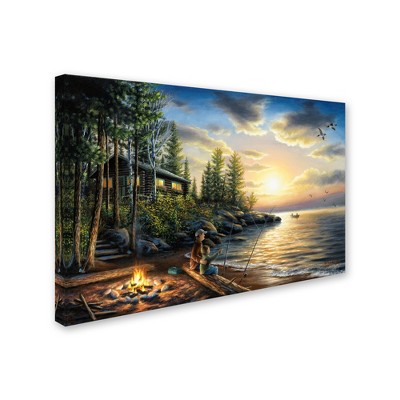 Trademark Fine Art -Chuck Black 'Summer Nights' Canvas Art