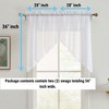 HLC.ME Sophia Floral Rod Pocket Lace Short Cafe Swags for Small Windows, Kitchens, and Basements - Set of 2 - 2 of 4