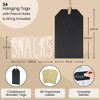 Talented Kitchen 24 Pack Wooden Hanging Tags, 4.33x2.5”, String, Hanging Labels for Organizing - 2 of 4