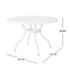 Christopher Knight Home Phoenix Outdoor Cast Aluminum Round Table with Umbrella Hole - 3 of 4