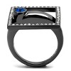 Slickblue Women's Capri Blue & Clear Synthetic Crystals Accent Ring, 3 Novelty Designs, Light Black, Sizes 5-10 - 3 of 4