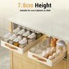 Pull Out Cabinet Organiser, Slide Out Cabinet Basket Organizer Heavy Duty, Self-Adhesive Kitchen Cupboard Organiser with Handle for Kitchen Cabinets - 4 of 4