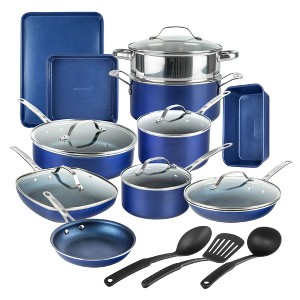 Granitestone 20 Piece Nonstick Cookware Set with Bakeware and Utensils - 1 of 4