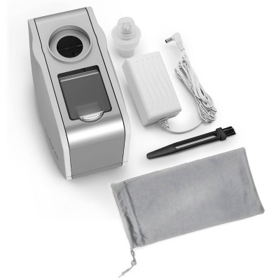 Compact White Ultrasonic Tabletop Humidifier with Auto Shutoff