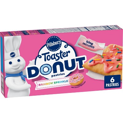 Pillsbury Frozen Toaster Donuts Rainbow Sprinkles - 10.5oz