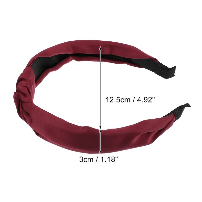 Unique Bargains Satin Knot Headband Hairband for Women 1.2 Inch Wide 1Pcs, 4 of 7