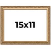 PosterPalooza | 15x11 Wood Antique Frame with UV Acrylic, 4 Finishes: Bronze, Gold, Silver, and Black - 2 of 4