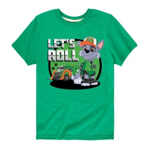 Boys' - Paw Patrol - Let's Roll Rocky Short Sleeve Graphic T-Shirt - 1 of 4