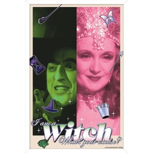 Trends International The Wizard Of Oz - I Am A Witch Framed Wall Poster Prints - 1 of 4