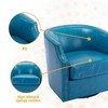 NicBex PU Leather Fabric Swivel Accent Chair,Upholstered Swivel Living Room Chairs with Curved Backrest,Accent Chairs for Living Room - 4 of 4