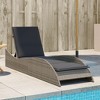 vidaXL Sun Lounger Grey PE rattan 23.6 x 80.7 x 28.7 in - 2 of 4