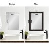 Amanti Art Mirror Makeover Bathroom Mirror Frame Border Kit - Fully Assembled Peel and Stick Frame - Mirror NOT Included - Furniture Espresso Trim - 4 of 4