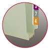 Smead End Tab Pressboard Classification Folders, Two SafeSHIELD Coated Fasteners, 3" Expansion, Legal Size, Gray-Green, 25/Box - 2 of 4