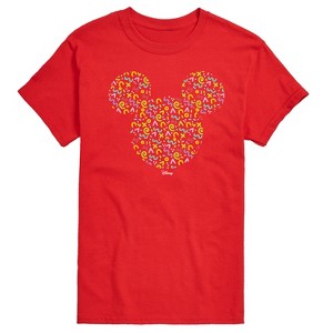 Men's - Disney - Mickey Head With Pattern Short Sleeve Graphic T-Shirt - 1 of 4