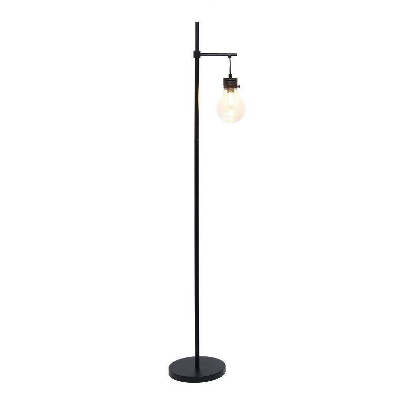 Beacon Floor Lamp with Glass Shade Black - Lalia Home, 2 of 8