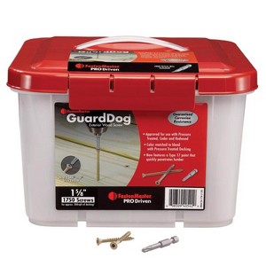 FastenMaster GuardDog No. 10 X 1-5/8 in. L Gold Phillips/Square Bugle Head Deck Screws 1750 pk - 1 of 2