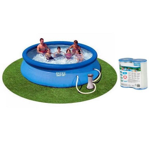 Intex 12ft X 30in Easy Set Pool With 530 Gph Pump & (2 Pack) Filter  Cartridge : Target