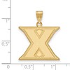 Black Bow Jewelry 10k Yellow Gold Xavier Musketeers NCAA Large Pendant - 2 of 3