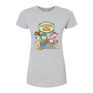 Women's - Garfield - Farm Group Juniors Fitted Graphic T-Shirt - 1 of 3