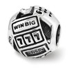 Black Bow Jewelry Las Vegas Collage Sterling Silver Bead Charm with White Crystals - 2 of 4