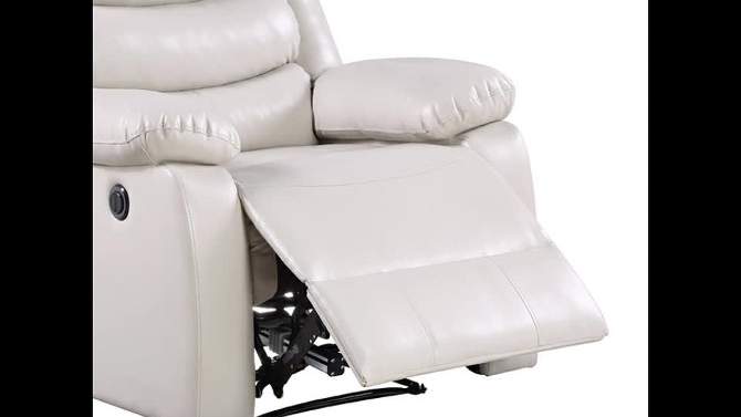 39&#34; Eilbra PU Accent Chair Beige - Acme Furniture, 2 of 8, play video