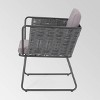 La Jolla Set of 2 Rope Weave Modern Club Chairs - Dark Gray/Gray - Christopher Knight Home - 4 of 4