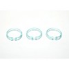 LunaLulinlk 15 Piece Blue Orbit Printed Shower Curtain Bath Set - 4 of 4
