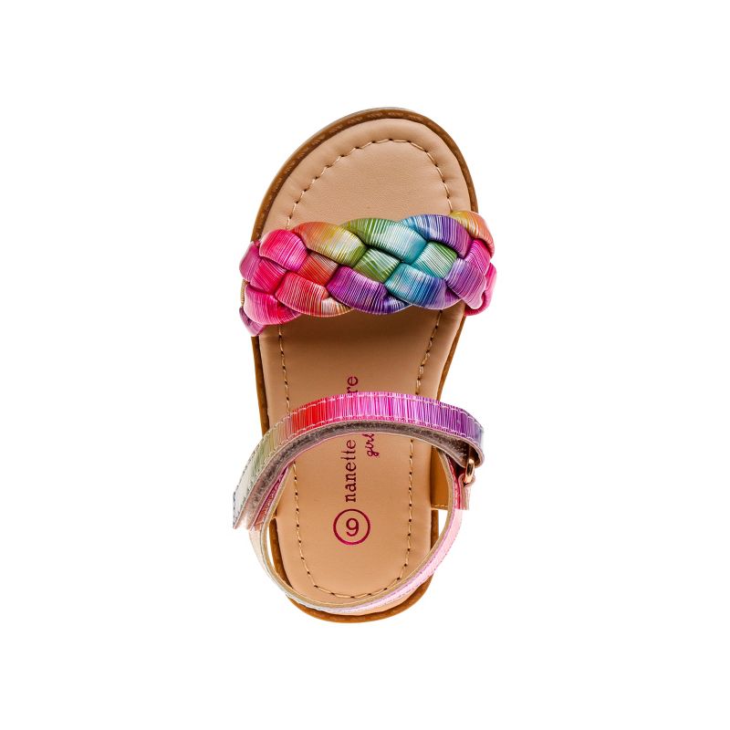 Nanette Lepore hook and loop Toddler Girl's Open Toe Strap Sandals, 4 of 6