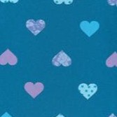 deep teal hearts