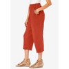 Roaman's Women's Plus Size Petite Soft Knit Capri Pant - 4 of 4