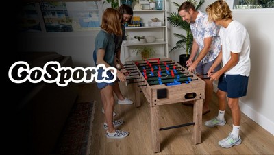 GoSports 48" Black Matte Foosball Table with Cup Holders