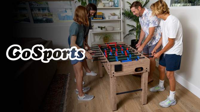 GoSports 48&#39;&#39; Game Room Size Foosball Table - Oak, 2 of 8, play video